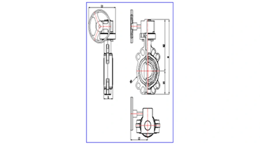 DIN ASTM JIS Geared PVC Butterfly Valve for Chemical Industry