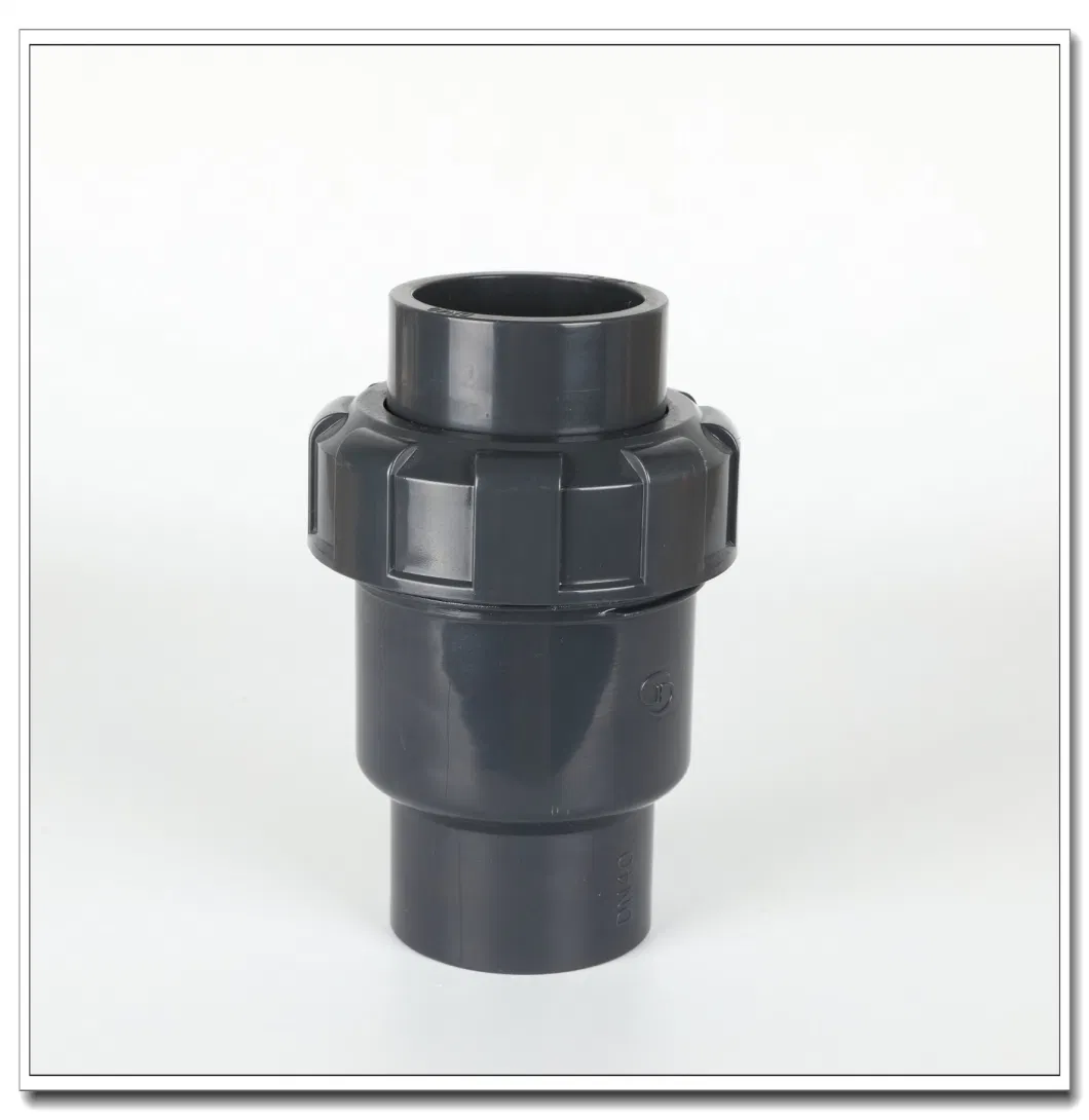 Factory Price High Quality Irrigation HDPE PE PP Compression Fittings PVC Ball Type Check Valve for Water Treatment